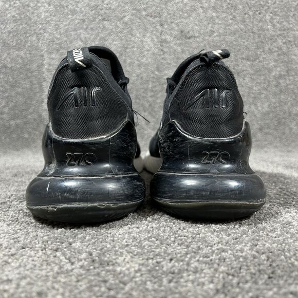 Nike Air Max 270 AH8050-002 Mens Size 11 Black White Athletic Running Shoes Used main image 9